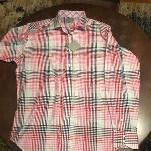 Thomas Dean Dress Shirt XL New W/ Tags